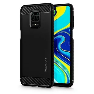 Spigen Etui Rugged Armor do Xiaomi Redmi Note 9S 9 Pro 9 Pro Max Matte Black ACS01189 - Etui i futerały do telefonów - miniaturka - grafika 1