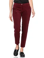Spodnie damskie - BRAX Damskie spodnie chinosy w stylu Maron w modnym stylu sztruksowym spodnie, bordowy, 29W / 32L - miniaturka - grafika 1