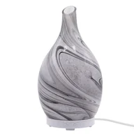Zapachy do domu - Lampa zapachowa do aromaterapii dyfuzor ultrasoniczny aromalampa Classic marmur szara szkło - miniaturka - grafika 1