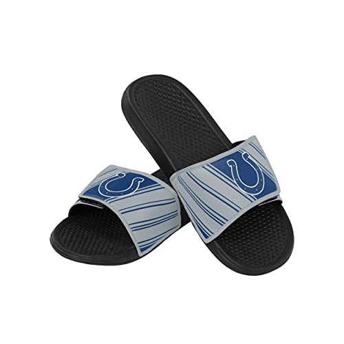 FOCO Męskie klapki kąpielowe San Francisco 49ers Legacy Velcro Sport Slide Medium, Team Color, 9-10