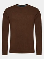 Swetry męskie - INDICODE Sweter Wildman 35-697 Brązowy Regular Fit - miniaturka - grafika 1