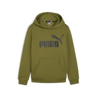Bluzy dla chłopców - PUMA Chłopięca bluza z kapturem Ess Big Logo Fl B Sweat - miniaturka - grafika 1