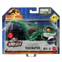 Jurassic World Jurassic World: Dominion Uncaged Tropiciel z klikaczem Figurka zielonego welociraptora GYN41 GYN41 - Figurki dla dzieci - miniaturka - grafika 1
