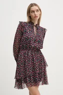 Sukienki - Pepe Jeans sukienka OLIVE kolor granatowy mini rozkloszowana PL953614 - miniaturka - grafika 1