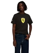 Koszulki męskie - Ferrari kolorowa tarcza koszulka PUMA czarna - miniaturka - grafika 1