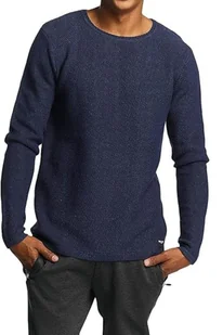 Sweter męski Only&Sons Dan Life 7 Structured Crew Neck klasyczny granatowy-S - Swetry męskie - miniaturka - grafika 1