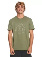 Koszulki męskie - Quiksilver Podstawowa koszulka męska zielona S - miniaturka - grafika 1