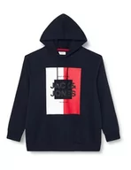 Bluzy męskie - Bestseller A/S Męska bluza z kapturem Jjoscar Sweat Hood Pls, granatowy blezer, 6XL duże rozmiary - miniaturka - grafika 1
