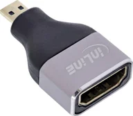 Złącza, przejściówki, adaptery - InLine® HDMI Adapter, HDMI A Buchse / Micro HDMI D Stecker, 8K UHD - miniaturka - grafika 1