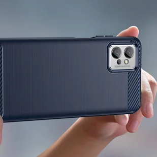 Carbon Case etui Xiaomi Redmi Note 11E /Redmi 10 5G / Redmi 10 Prime+ 5G / Poco M4 5G elastyczny silikonowy karbonowy pokrowiec niebieskie - Etui i futerały do telefonów - miniaturka - grafika 7