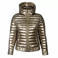 Kurtki damskie - Kurtka damska pikowana MADONNA DI CAMPIGLIO złota L - miniaturka - grafika 1