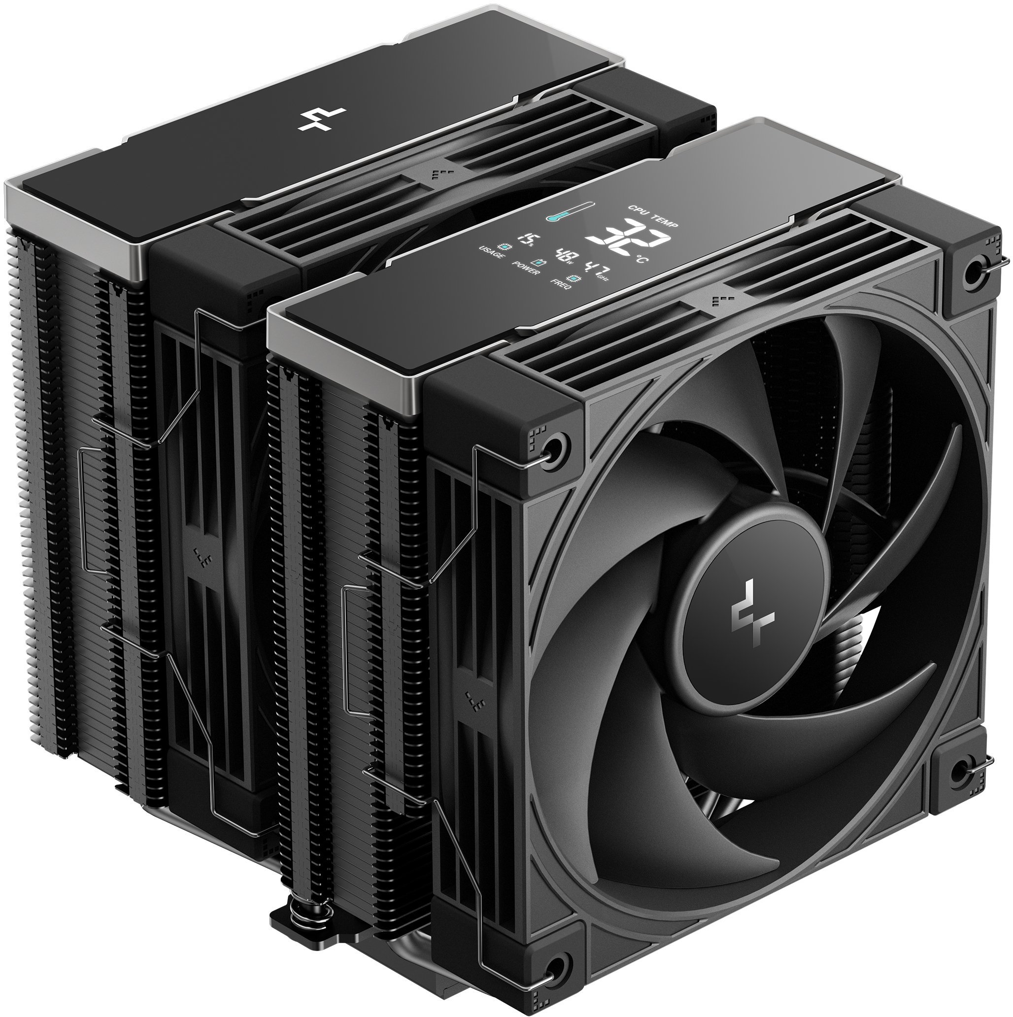 DeepCool AK620 G2 Digital NYX Procesor Chłodnica powietrza 12 cm Czarny 1 szt. R-AK620G2-BKNNMN-GJD-1