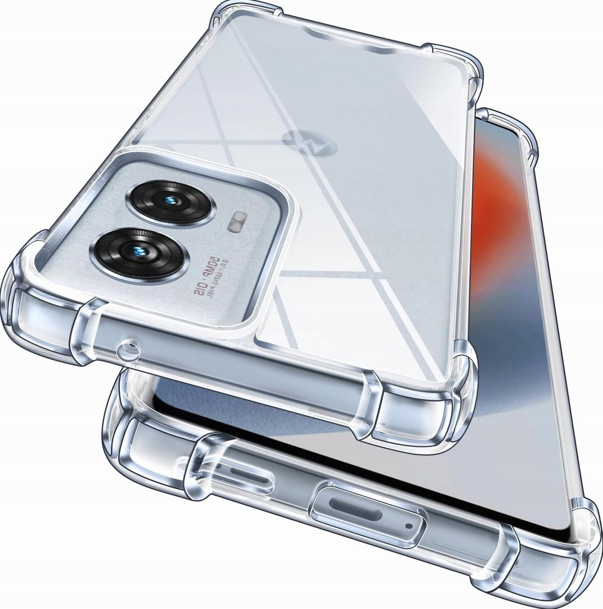 Etui przezroczyste na telefon odporne na żółknięcie amortyzujące uderzenia