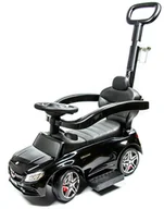 Chodziki - Jeździk Pchacz Mercedes 3W1 Autko Samochodzik Duży - Czarny - miniaturka - grafika 1