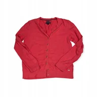 Swetry damskie - Sweter damski rozpinany bawełna Tommy Hilfiger M - miniaturka - grafika 1