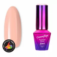 Lakiery hybrydowe - Molly Lac Rubber Base 2w1 Camouflage MollyLac Nectarine Nude 10 g Nr 5 - miniaturka - grafika 1