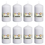 Świece - Bolsius Sfeerpunt Świece pieńkowe, 8 szt., 130 x 68 mm, białe 103615300102 - miniaturka - grafika 1