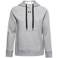 Bluzy sportowe damskie - Bluza damska Under Armour Rival Fleece HB Hoodie Rozmiar: XS / Kolor: szary - miniaturka - grafika 1