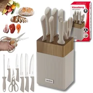 Noże kuchenne - ZESTAW NOŻY W BLOKU AKACJOWYM KLAUSBERG KB-7984 - miniaturka - grafika 1