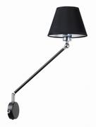 Lampy ścienne - Candellux Lighting kinkiet na wysięgniku czarny FILLY 21-73891 lampa ścienna z włącznikiem do sypialni 21-73891 - miniaturka - grafika 1