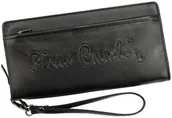 Portfele - Portfel Damski Skóra Naturalna Pierre Cardin Duży Piórnik 2204 CZARNY 19,5 x 10 x 3 [cm] - miniaturka - grafika 1