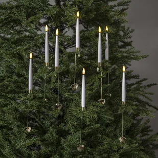 Lampki choinkowe Led FLAMME 8 świeczek bezprzewodowych na baterie z pilotem Białe Ciepłe - Oświetlenie świąteczne Lampki choinkowe Led FLAMME 8 świeczek bezprzewodowych na baterie z pilotem Białe Ciepłe - Oświetlenie świąteczne - miniaturka - grafika 1