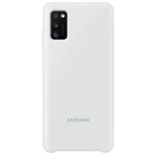Samsung Galaxy A41 Silicone Cover biały EF-PA415TWEGEU - Etui i futerały do telefonów - miniaturka - grafika 1