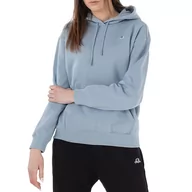 Bluzy sportowe damskie - Bluza Champion C Embroidery Fleece Hoodie 115479-BS096 - niebieska - miniaturka - grafika 1
