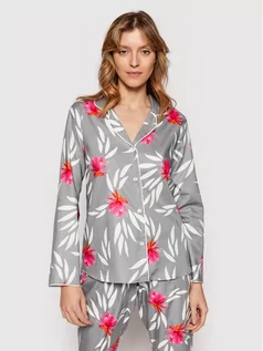 Piżamy damskie - Cyberjammies Koszulka piżamowa Mallory 9019 Szary Regular Fit - grafika 1