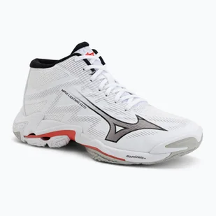 Buty do siatkówki Mizuno Wave Lightning Elite Mid white/black/fiery red WYSYŁKA W 24H 30 DNI NA ZWROT - Buty sportowe męskie Buty do siatkówki Mizuno Wave Lightning Elite Mid white/black/fiery red WYSYŁKA W 24H 30 DNI NA ZWROT - Buty sportowe męskie - miniaturka - grafika 1