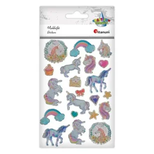 Naklejki żywica transparent mix 21szt - Titanum - Szkolne artykuły papiernicze - miniaturka - grafika 1