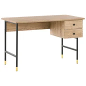 Biurka - Beliani Biurko 120 x 60 cm jasne drewno ABILEN - miniaturka - grafika 1