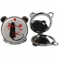 Lusterka do makijażu - Kieszonkowe Lusterko Kosmetyczne Do Torebki Dla Kobiet Kotki Różne Wzory - miniaturka - grafika 1