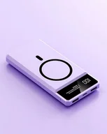 Powerbanki - C-Tec Powerbank 20000 mAh 22,5W z Magsafe 15W fioletowy - miniaturka - grafika 1