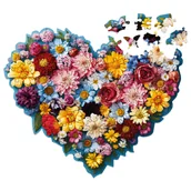 Puzzle - Puzzle drewniane Milliwood - Celebrating - Floral Heart 23,5x19,5 - 100 el. - miniaturka - grafika 1