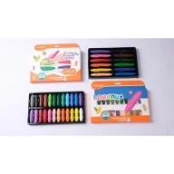 Przybory szkolne - Y-Plus Kredki trójkątne Orzeszki 24 szt. - miniaturka - grafika 1