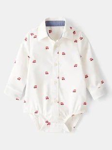 OshKosh Body-koszula w kolorze kremowym - Body dla niemowląt - miniaturka - grafika 1