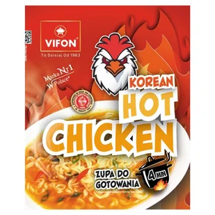 Vifon Korean Hot Chicken Zupa do gotowania 105 g - Zupy w płynie - miniaturka - grafika 1