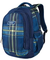 Plecaki - Plecak BE PACK GRID BLUE GREEN 26322, niebieski, 20 L, BE PACK - miniaturka - grafika 1