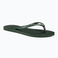 Klapki i japonki damskie - Japonki damskie Havaianas Slim Crystal Sw II olive green - miniaturka - grafika 1