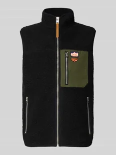 Kamizelka polarowa z kieszeniami zapinanymi na zamek błyskawiczny i stójką - Kamizelki męskie - miniaturka - grafika 1