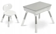 Zestaw stolik krzesełko organizer Lara grey Toyz