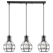 Lampy sufitowe - Inne LAMPA wisząca VEN W-1714/3 industrialna OPRAWA listwa ZWIS druciane kaltki loft czarne VEN W-1714/3 - miniaturka - grafika 1