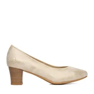 Czółenka - Czółenka Rieker 44650-91 Złoty - miniaturka - grafika 1