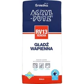 Gipsy i gładzie gipsowe - Gładź Wapienna RV35 RENOVA 20 kg Acryl Putz - miniaturka - grafika 1