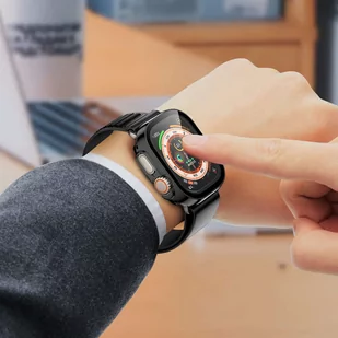 Obudowa ochronna z szkłem Alogy Protector Case 2w1 nakładka etui do Apple Watch Ultra 49mm Czarna - Akcesoria do smartwatchy - miniaturka - grafika 4