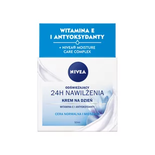 Nivea 24H Nawilżenia Krem na dzień odświeżający-cera normalna i mieszana 50ml SO_111352 - Kremy do twarzy - miniaturka - grafika 1