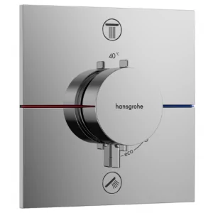 HANSGROHE 15572000 ShowerSelect Comfort E Bateria termostatyczna, podtynkowa do 2 odbiorników Chrom - Baterie podtynkowe - miniaturka - grafika 1