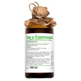 Ziolovital Premium Olej z czarnuszki, nierafinowany, tłoczony na zimno, 100 ml - Olej spożywczy - miniaturka - grafika 1