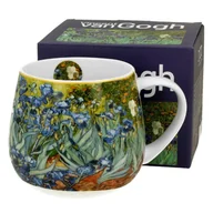 Kubki - Porcelanowy kubek baryłka 430 ml Van Gogh Irises - miniaturka - grafika 1